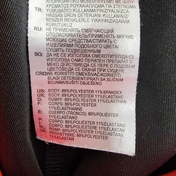 Adidas Leggings Womens S Black Coral Climalite 3 Stripe Active Capri Workout Gym - Picture 6 of 12